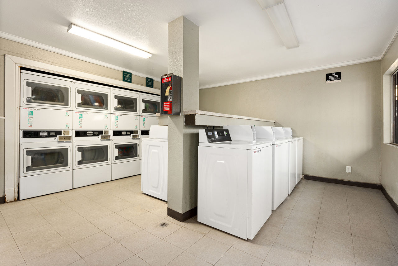 Laundry room at Park Apartments
