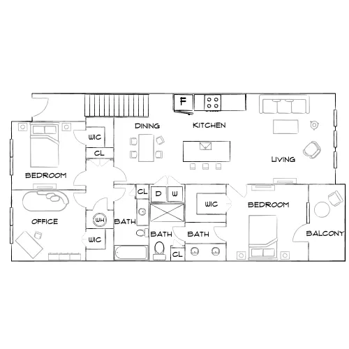 Horizon at Wiregrass Ranch - Wesley Chapel, FL - Furnished Diagram