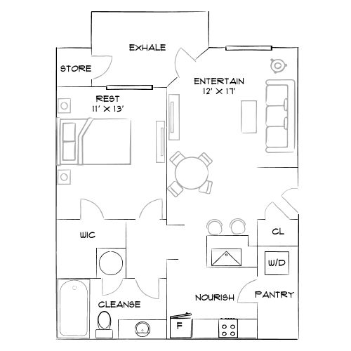 Villages at Pecan Grove - Holly Springs, NC - Furnished Diagram