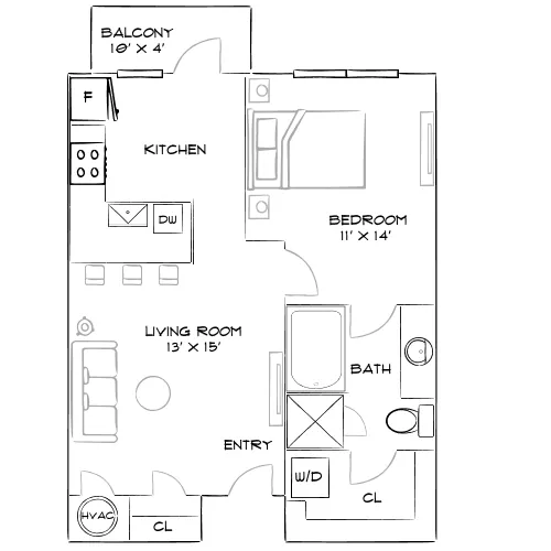Farrington Midtown - Atlanta, GA - Furnished Diagram