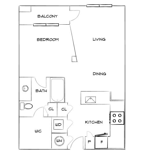 Design 1A floor plan