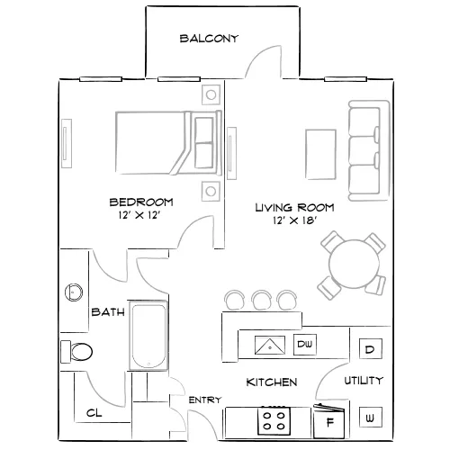 2054 Riverside - Jacksonville, FL - Furnished Diagram