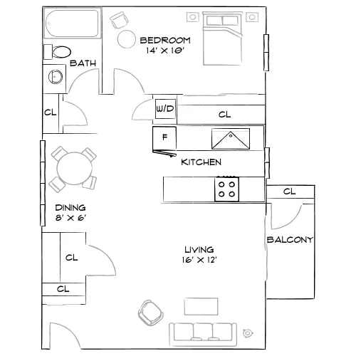 Denim Scottsdale - Scottsdale, AZ - Furnished Diagram
