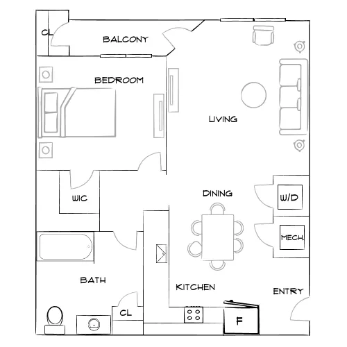 The Lodge at Hidden River - Tampa, FL - Furnished Diagram