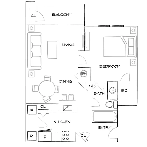 Verandahs of Brighton Bay - St. Petersburg, FL - Furnished Diagram