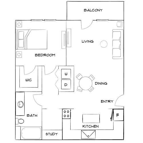 Arbor Place - Douglasville, GA - Furnished Diagram