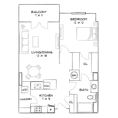 Bower Westside - Atlanta, GA - Furnished Diagram