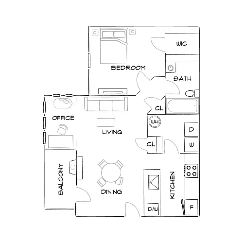 83 Reserve - Roswell, GA - Furnished Diagram