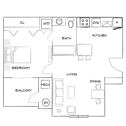 Arden Vue - Decatur, GA - Furnished Diagram