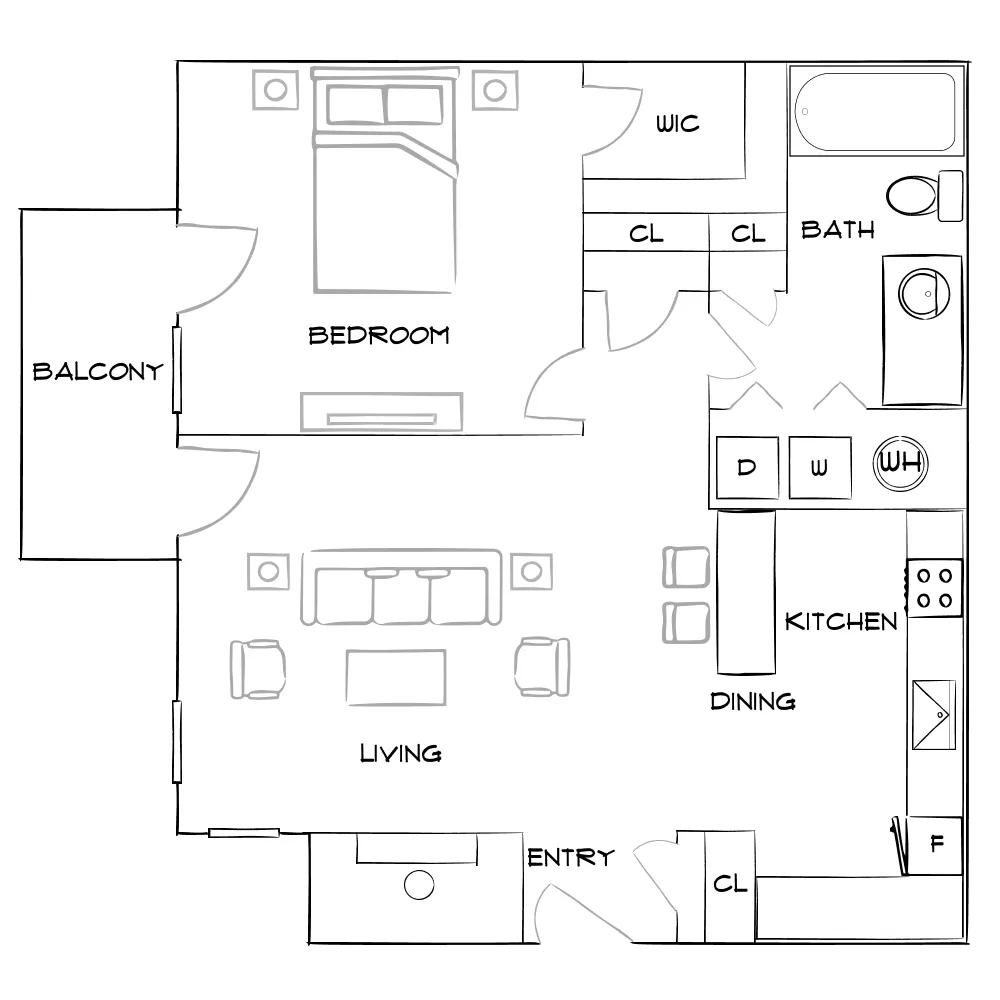 The Addison at Sandy Springs - Sandy Springs, GA - Furnished Diagram