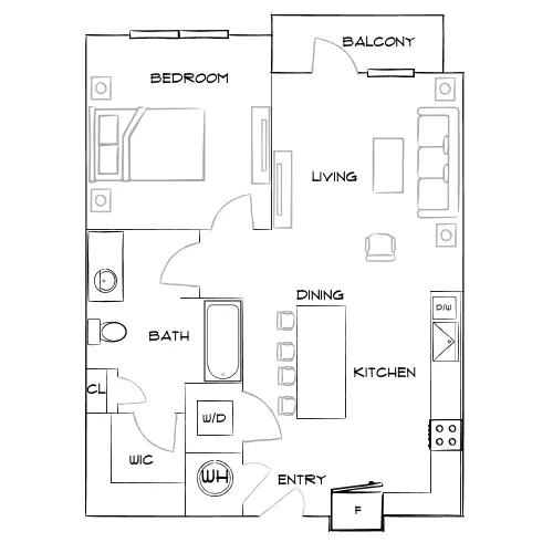 The Anson - Nashville, TN - Furnished Diagram