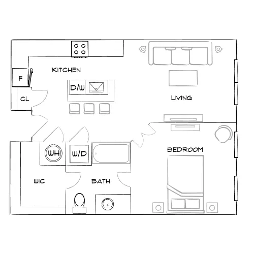 Lenox Village Town Center - Nashville, TN - Furnished Diagram