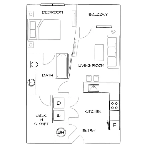 Covell on the Promenade - Westminster, CO - Furnished Diagram