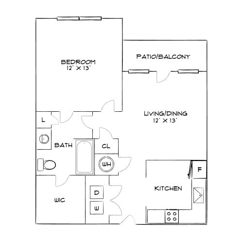 Design 1A floor plan