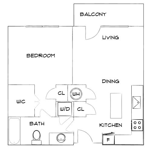 Design 1A floor plan