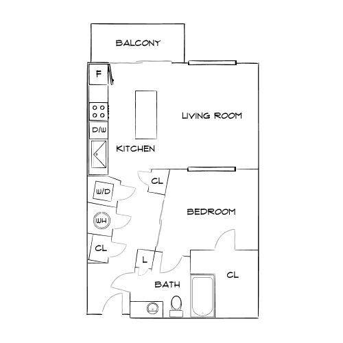 Design 1A floor plan