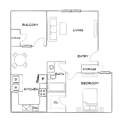 Heritage District - Gilbert, AZ - Floor Plan Diagram