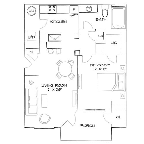 Villages at McCullers Walk - Raleigh, NC - Furnished Diagram