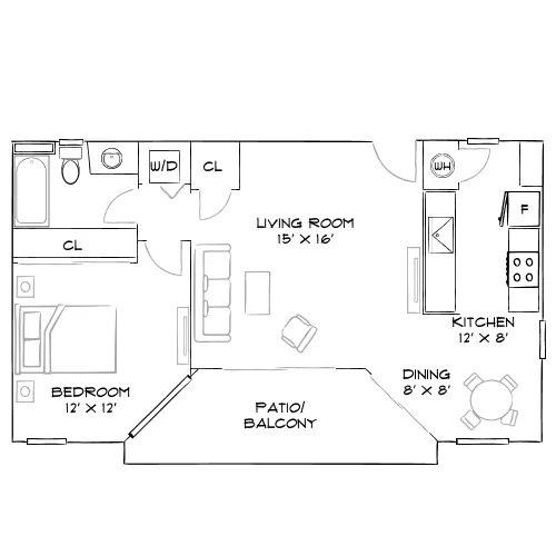 Creekside Alta Loma - Rancho Cucamonga, CA - Furnished Diagram