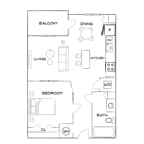 Eterno Pompano Beach - Pompano Beach, FL - Furnished Diagram