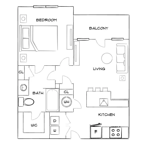 Solay Fort Worth - Fort Worth, TX - Furnished Diagram