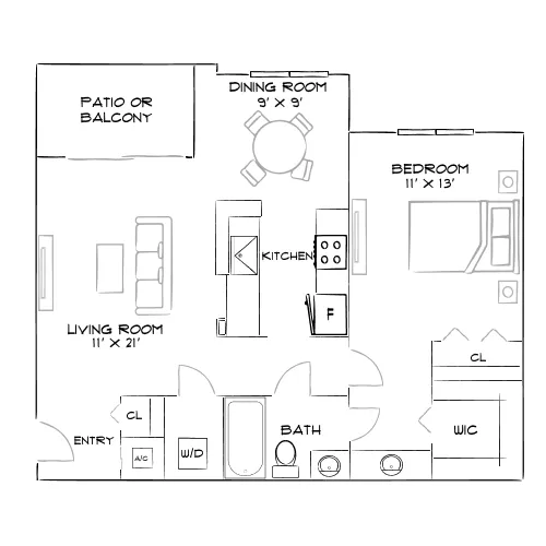 West Boynton - Boynton Beach, FL - Furnished Diagram