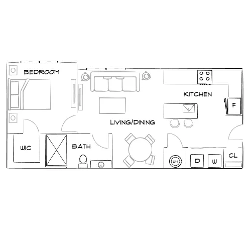 Lofts at Highlands - Longmont, CO - Furnished Diagram