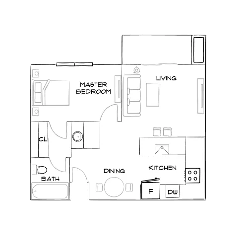 The Hills at Fashion Valley - San Diego, CA - Furnished Diagram