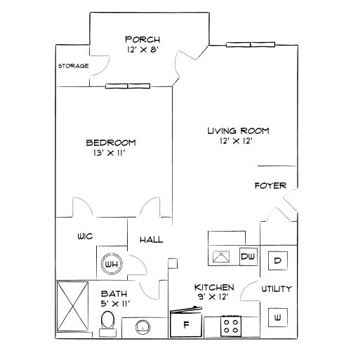 Villages at Raleigh Beach - Raleigh, NC - Diagram