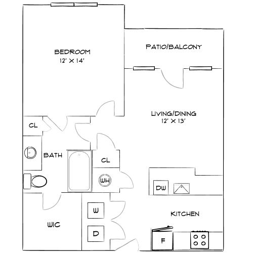 Design 1A floor plan