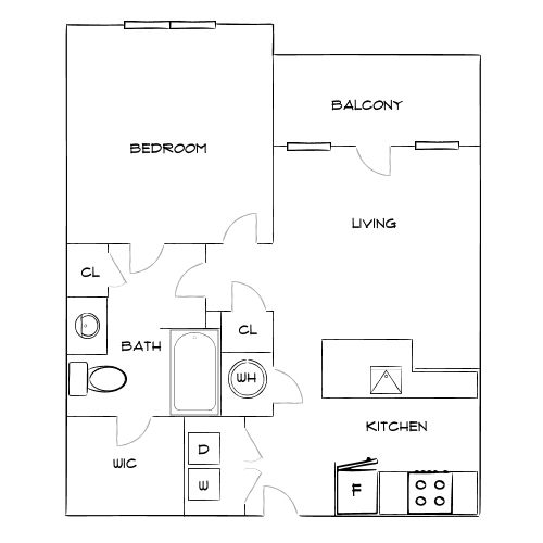 Design 1A floor plan