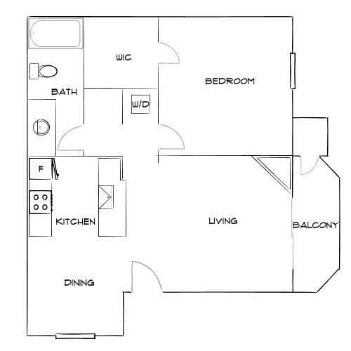 Design 1A floor plan