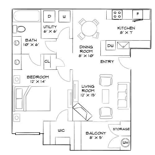 Solitude at Centennial - Las Vegas, NV - Furnished Diagram