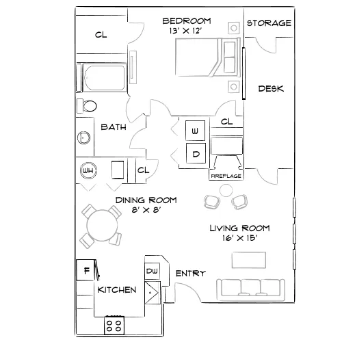 Oak Trail at Cherry Creek - Denver, CO - Furnished Diagram