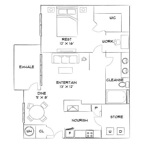 Villages at Pecan Grove - Holly Springs, NC - Furnished Diagram