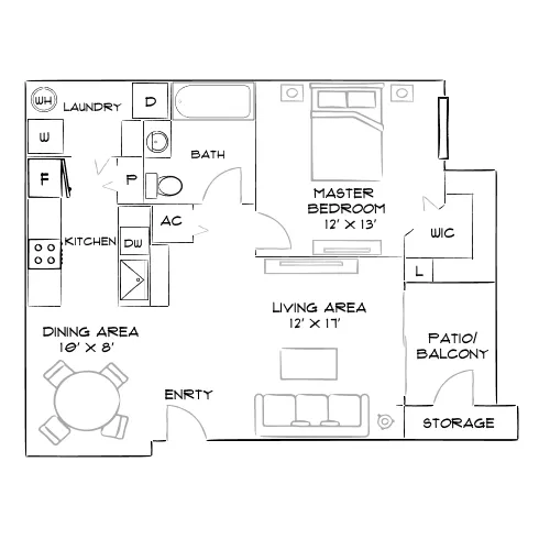 Amara Metrowest - Orlando, FL - Furnished Diagram