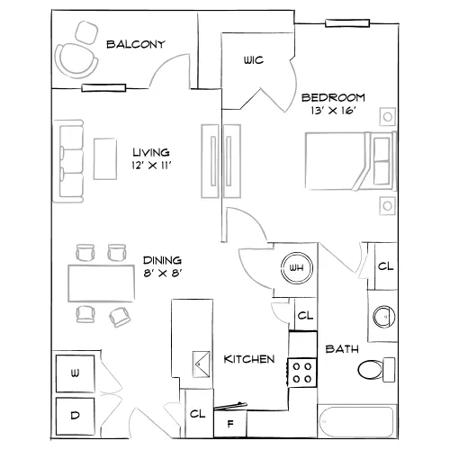 Venue at Lakewood Ranch - Bradenton, FL - Furnished Diagram