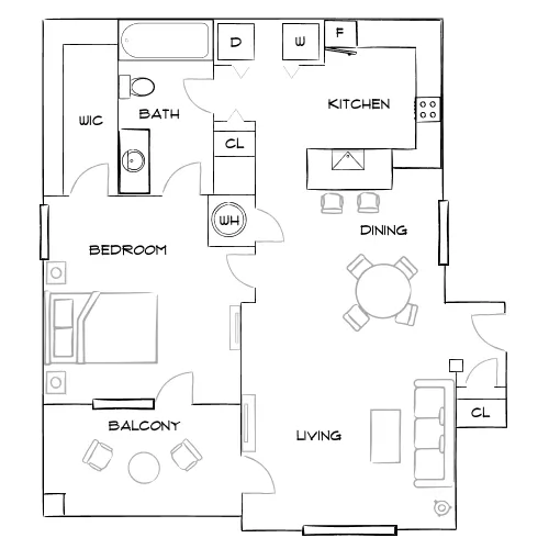 Verandahs of Brighton Bay - St. Petersburg, FL - Furnished Diagram