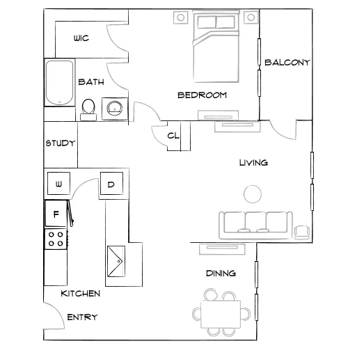 Arbor Place - Douglasville, GA - Furnished Diagram
