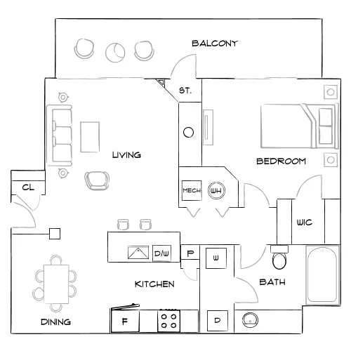 Lumin East Cobb - Marietta, GA - Furnished Diagram