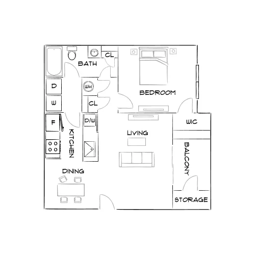 83 Reserve - Roswell, GA - Furnished Diagram