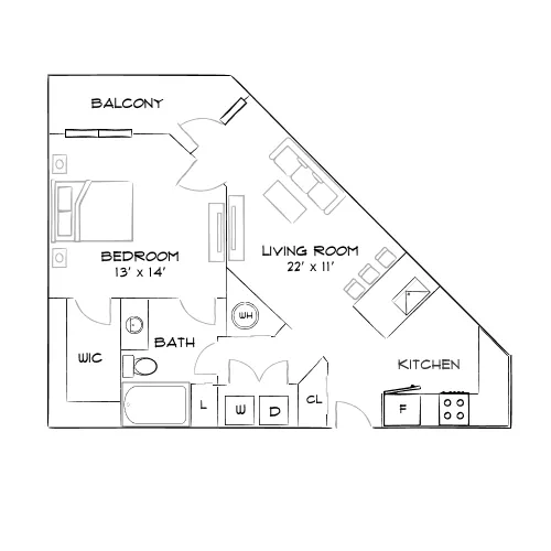 Cue - Jacksonville, FL - Furnished Diagram