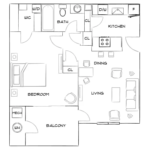 Arden Vue - Decatur, GA - Furnished Diagram