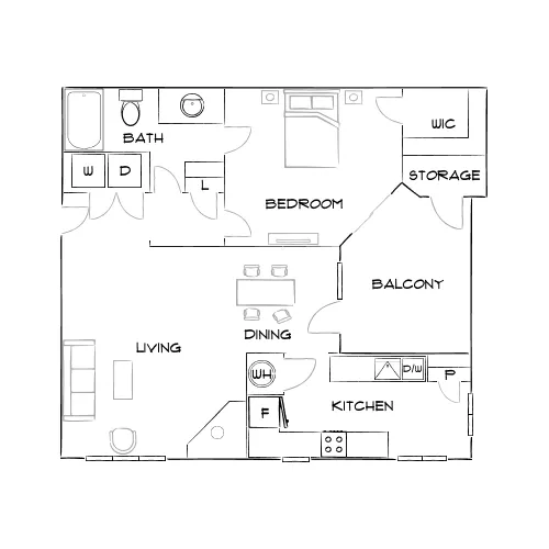 Perimeter Circle - Sandy Springs, GA - Furnished Diagram