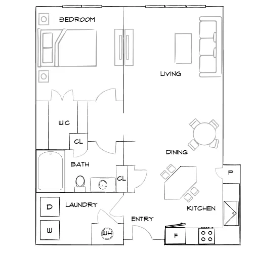 Rowe Vinings - Atlanta, GA - Furnished Diagram