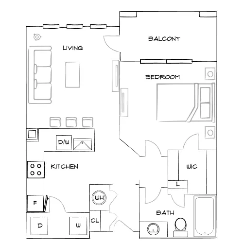 The Brooke - Atlanta, GA - Furnished Diagram