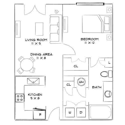 The Hartley - Atlanta, GA - Furnished Diagram