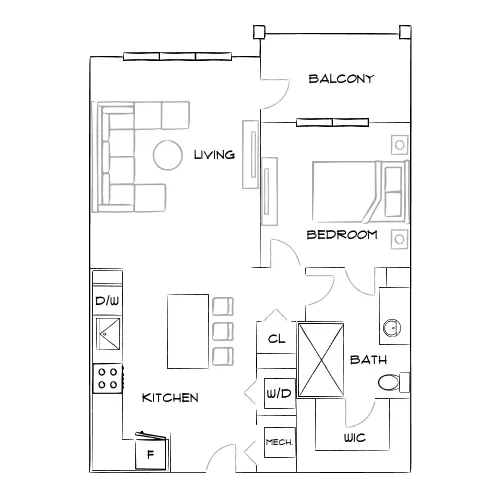 Harper Place at Bees Ferry - Charleston, SC - Furnished Diagram