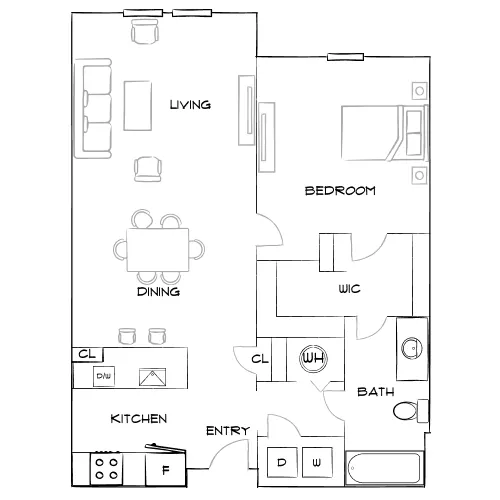 Addison at South Tryon - Charlotte, NC - Furnished Diagram