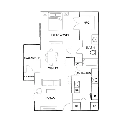 Anson at the Lakes - Charlotte, NC - Furnished Diagram